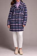 Tribal Ladies Vintage Lilac Notch Collar Jacket