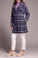 Tribal Ladies Vintage Lilac Notch Collar Jacket