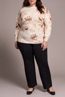 Tribal Ladies Moonstone Size Inclusive LS Funnel Neck Sweater