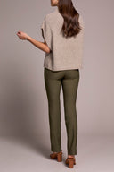Tribal Ladies Oatmeal Cap Sleeve Sweater