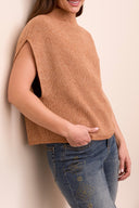 Tribal Ladies Bran Cap Sleeve Sweater