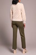 Tribal Ladies Sandstone LS Crewneck Sweater