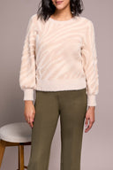 Tribal Ladies Sandstone LS Crewneck Sweater