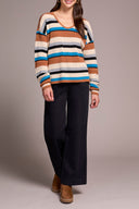 Tribal Ladies Celestial LS U-Neck Sweater