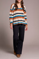 Tribal Ladies Celestial LS U-Neck Sweater