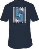 Hurley Mens Midnight Aqua Everyday Everlines SS Tshirt