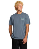 Billabong Mens Splashed Blue Social Lounge Premium SS Tshirt
