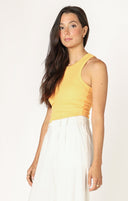 Dex Ladies Apricot SL Ribbed Tank