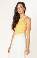 Dex Ladies Apricot SL Ribbed Tank