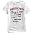 Northbound Supply Co. Mens Canadian Whiskey White Tshirt
