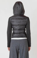 Dex/Room 34 Ladies Black Mixed Fabric Puffer Vest