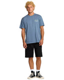 Billabong Mens Splashed Blue Social Lounge Premium SS Tshirt