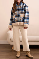 Tribal Ladies Sapphire LS Button Front Jacket