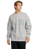 Billabong Mens Light Grey Heather Austin Garage Crew