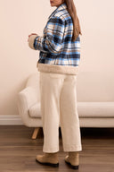 Tribal Ladies Sapphire LS Button Front Jacket