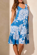 Tribal Ladies Sea Sleeveless V-Neck Dress