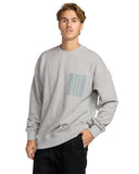 Billabong Mens Light Grey Heather Austin Garage Crew