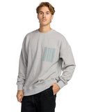 Billabong Mens Light Grey Heather Austin Garage Crew