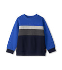 Hatley Boys Salute Stripe Pullover Panel Sweater