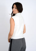 RD Style Ladies Winter White Selby Sleeveless Funnel Neck Vest