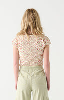 Dex Ladies Mini Rose Floral Sweatheart Printed Top