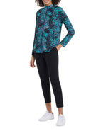 Tribal Ladies Black Pull On Capri