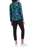 Tribal Ladies Black Pull On Capri