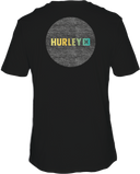 Hurley Mens Black Everyday Circle Gradient Tshirt