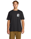 Billabong Mens Washed Black Portal Premium SS Tshirt