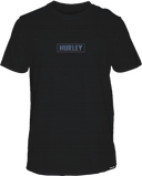Hurley Mens Black Everyday H20-Dri Box Lines SS Tshirt