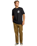 Billabong Mens Washed Black Portal Premium SS Tshirt