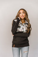 Ampersand Ave Where The Buffalo Roam Halfzip Sweatshirt