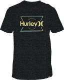 Hurley Mens Black Heather Everyday Folded Up SS Tshirt