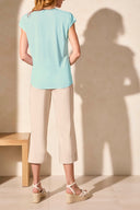 Tribal Ladies Oasis Cap Sleeve V-Neck Top