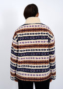 RD Style Ladies Tobacco Alpine Sherpa 1/2 Zip Front Jacket