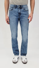 Buffalo Mens Contrasted Blue Straight Six Jeans