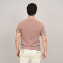 Hedge Mens Rosewood SS Knit Henley