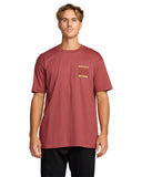 Billabong Mens Red Clay Sunrays Premium SS Tshirt
