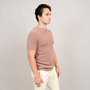Hedge Mens Rosewood SS Knit Henley
