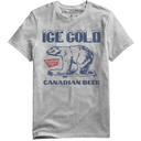 Northbound Supply Co. Mens  Grey Heather Ice Cold Beer Tshirt