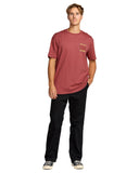 Billabong Mens Red Clay Sunrays Premium SS Tshirt