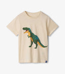 Hatley Boys White Smoke T-Rex Graphic Tshirt