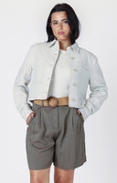 Dex/Room 34 Ladies Natural Cropped Utility Jacket
