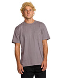 Billabong Mens Grey Violet Essential Premium SS Tshirt