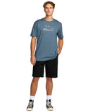 Billabong Mens Splashed Blue Beach Club Premium SS Tshirt