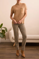 Tribal Ladies Ice Latte SS Dolman Sweater w/Pocket