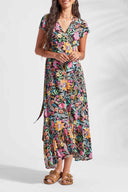 Tribal Ladies Dominica SS Wrap UP Maxi Dress