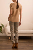 Tribal Ladies Ice Latte SS Dolman Sweater w/Pocket