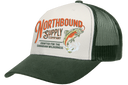 Northbound Supply Co. Forest/Off White Fish Trucker Hat