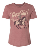 Northbound Supply Co. Ladies Mauve Heather Cowgirl Club Tshirt